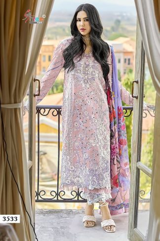 SHREE FABS MUSHQ COLOUR COLLECTION-24 3533 PURE LAWN SUITS ONLINE