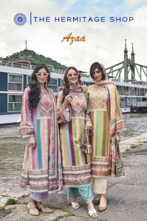 THE HERMITAGE SHOP AZAA ORIGINAL CROSHIA LACE SALWAR SUITS ONLINE