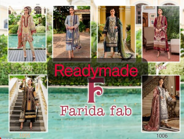 FARIDA DESIGNER STUDIO GULMOHAR READYMADE PAKISTANI KURTI CATALOGUE