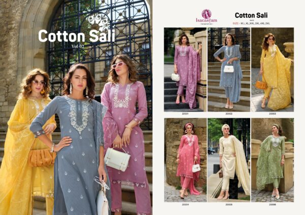 ISAVASYAM CORPORATION COTTON SALI VOL 02 READYMADE KURTI SET COLLECTION