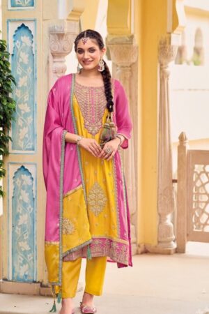 EBA LIFESTYLE NAAZ 1652 CHINON RICH COMBINATION SALWAR SUITS