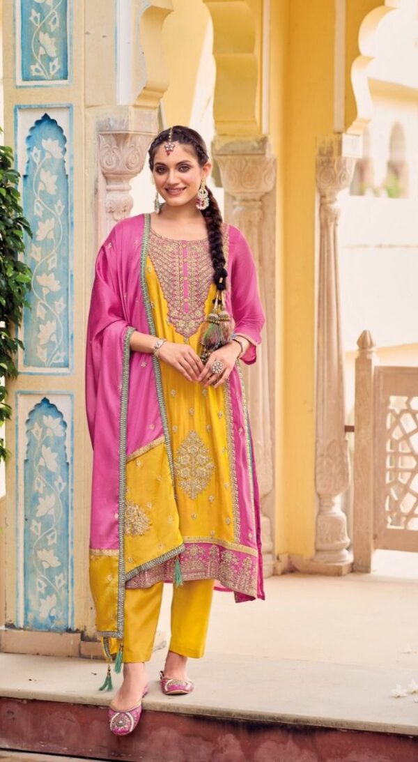 EBA LIFESTYLE NAAZ 1652 CHINON RICH COMBINATION SALWAR SUITS