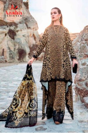 AASHA DESIGNER 1048 A PAKISTANI COTTON SUITS AT BEST PRICE
