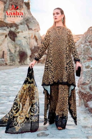 AASHA DESIGNER 1048 A PAKISTANI COTTON SUITS AT BEST PRICE