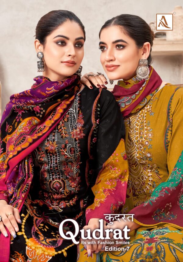 ALOK QUDRAT-7 CAMBRIC COTTON PAKISTANI SALWAR SUITS IN INDIA