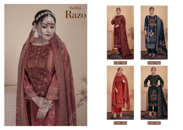 AZARA RAZO[NX] MASLIN WHOLESALE CATALOGUE SUITS SURAT