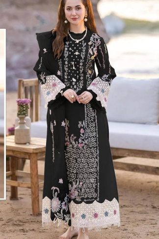 HUSNARA 1705 B CAMBRIC COTTON DESIGNER PAKISTANI SUITS WITH PRICE