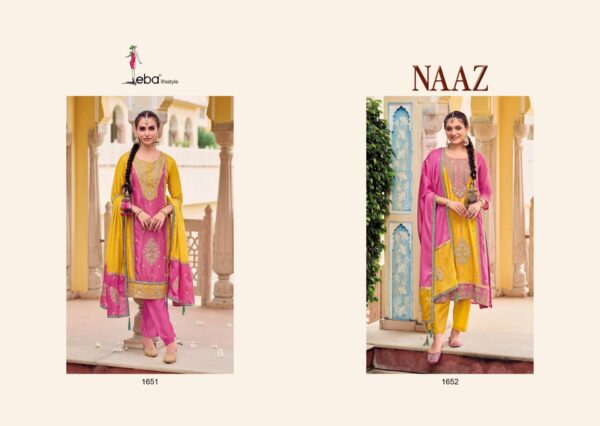 EBA LIFESTYLE NAAZ 1651 CHINON LATEST DESIGNER SALWAR SUITS ONLINE (4)