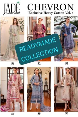 JADE CHEVRON EXCLUSIVE HEAVY COTTON VOL 6 READYMADE KURTI ONLINE