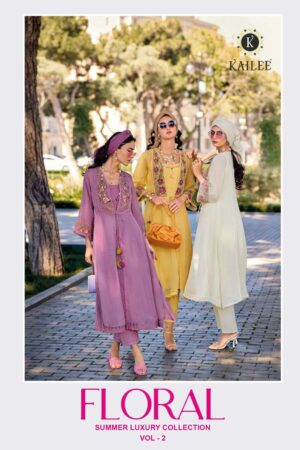 KAILEE FASHION FLORAL VOL 2 42681-42685 FULLY STITCHED SUITS CATALOGUE