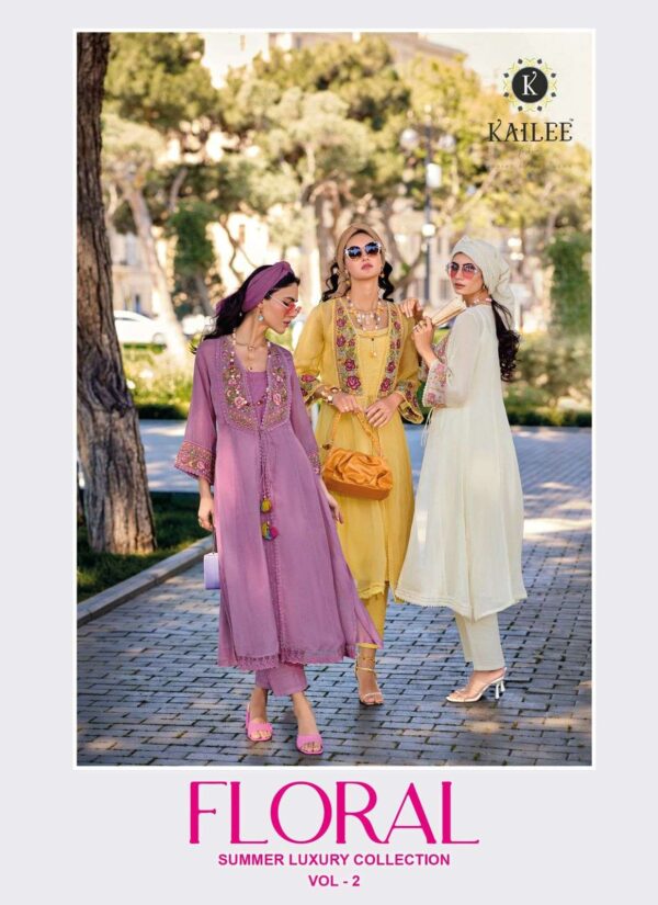 KAILEE FASHION FLORAL VOL 2 42681-42685 FULLY STITCHED SUITS CATALOGUE