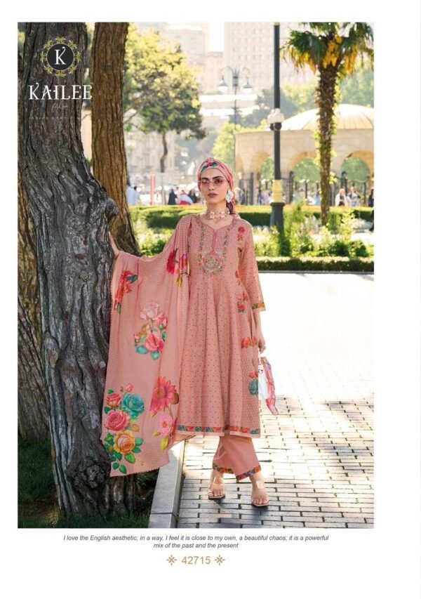 KAILEE FASHION TASAVVUR 42711-42715 PURE COTTON PARTY WEAR SUITS - Image 7