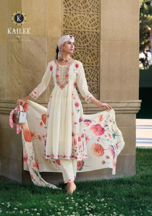 KAILEE FASHION TASAVVUR 42711-42715 PURE COTTON PARTY WEAR SUITS - Image 3