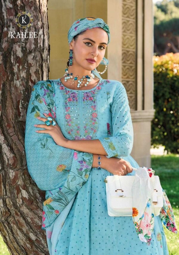 KAILEE FASHION TASAVVUR 42711-42715 PURE COTTON PARTY WEAR SUITS - Image 4