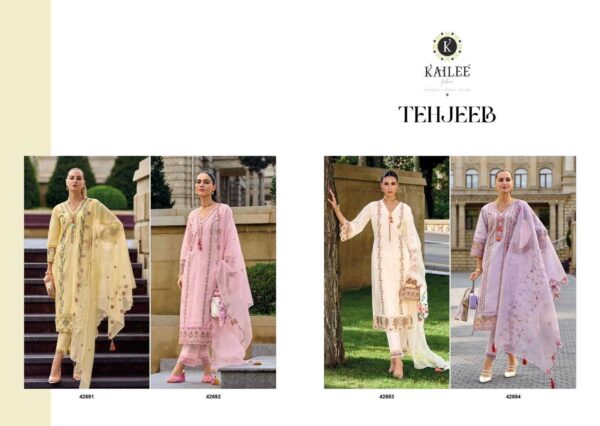 KAILEE FASHION TEHJEEB 42691-142694 PREMIUM LUXURY FANCY SUITS WHOLESALE