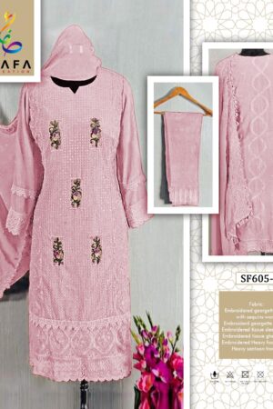 SAFA CREATION SF-TD-605 GEORGETTE PAKISTANI KURTI ONLINE SHOPPING