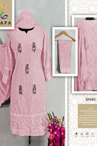 SAFA CREATION SF-TD-605 GEORGETTE PAKISTANI KURTI ONLINE SHOPPING