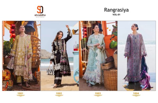 SHRADDHA DESIGNER RANGRASIYA VOL 1 PURE COTTON ONLINE SHOPPING