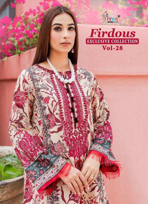 SHREE FABS FIRDOUS EXCLUSIVE COLLECTION VOL-28 PAKISTANI SUITS CATALOGUE