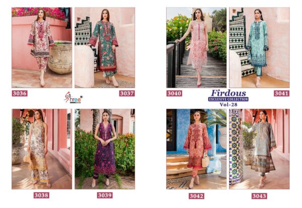 SHREE FABS FIRDOUS EXCLUSIVE COLLECTION VOL-28 PAKISTANI SUITS CATALOGUE