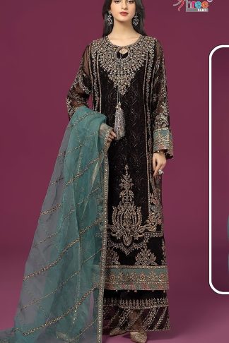 SHREE FABS K 5073 FOX GEORGETTE PAKISTANI SUITS IN SINGLE PIECE