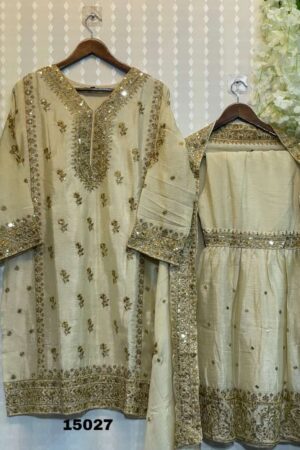 THE LIBAS 15027 PAKISTANI SHARARA SUITS WHOLESALER