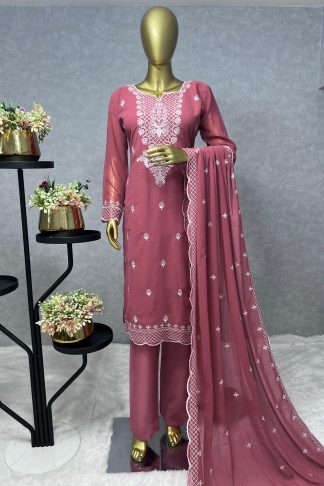 THE LIBAS JD 544 3 PIECE FANCY KURTI WITH BOTTOM AND DUPATTA