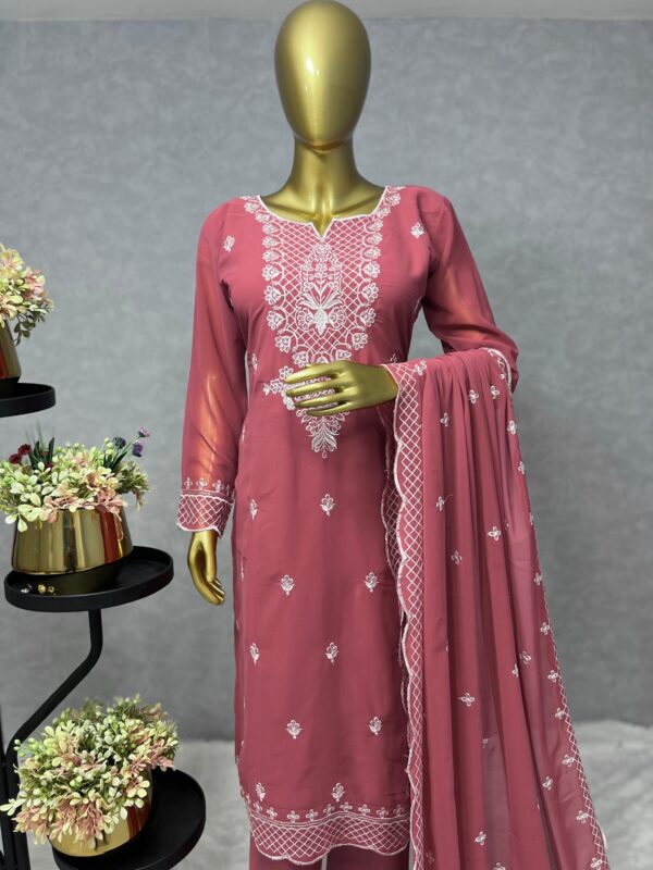 THE LIBAS JD 544 3 PIECE FANCY KURTI WITH BOTTOM AND DUPATTA