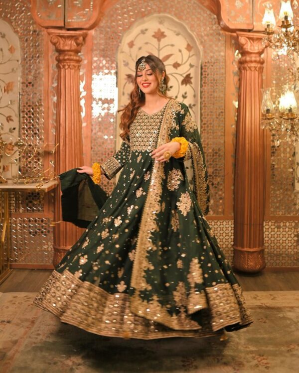 THE LIBAS LC 1297 ANARKALI STYLE OUTFIT IN GEORGETTE GOWN FOR WOMEN