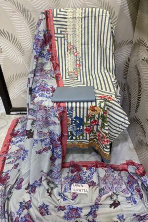 THE LIBAS SOFT LAWN EMBROIDERED | WE ARE WHOLESALER OF LIBAS COLLECTION | SOFT LAWN EMBROIDERED WORK DRESS MATERIAL ONLINE |