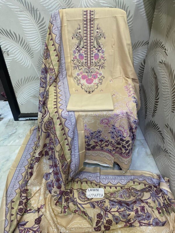 THE LIBAS SOFT LAWN EMBROIDERED DRESS MATERIAL ONLINE