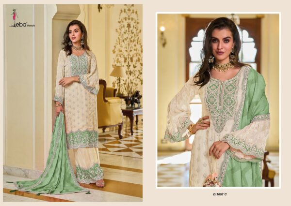 EBA LIFESTYLE ZARKASH COLOR EDITION D 1657 C RICH COMBINATION SALWAR SUITS