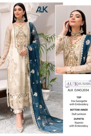 AL KHUSHBU ALK 2034 MISTY VOL 2 PAKISTANI SALWAR KAMEEZ BEST PRICE