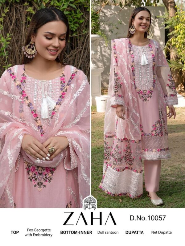 ZAHA 10057 PAKISTANI SUIT ONLINE WHOLESALER