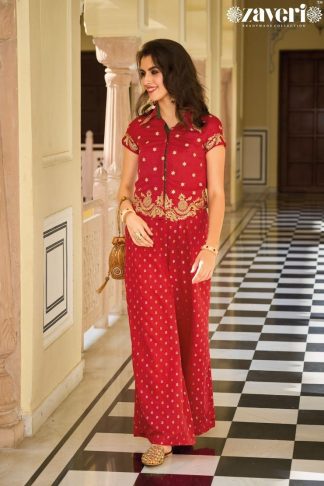 ZAVERI FARIDA 1268 CO-ORD SET WHOLESALER