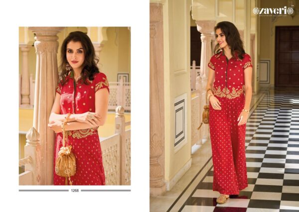 ZAVERI FARIDA 1268 CO-ORD SET WHOLESALER