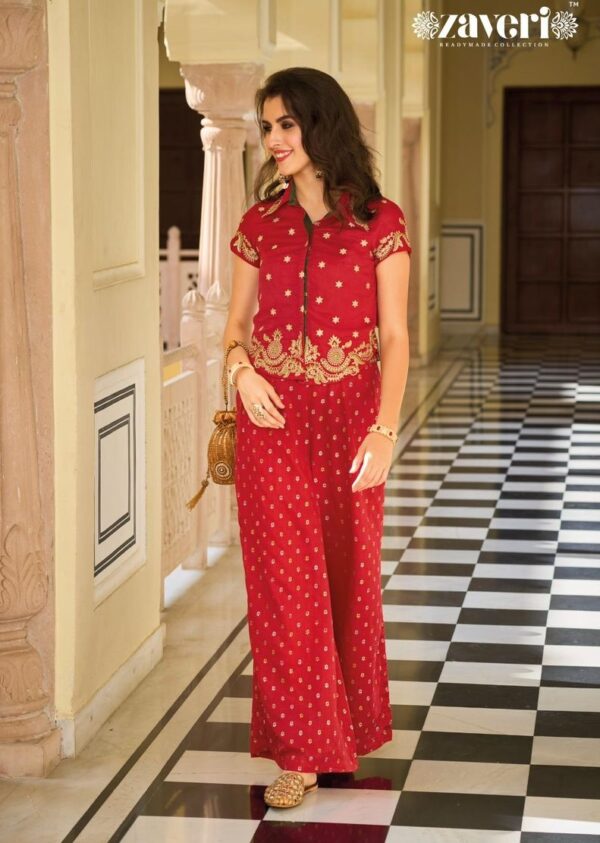 ZAVERI FARIDA 1268 CO-ORD SET WHOLESALER