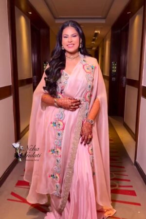 THE LIBAS COLLECTION PD-1036 PINK PLAZZO KOTI SET ONLINE SHOPPING