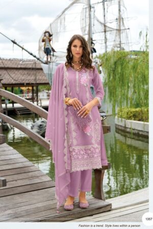 ZAVERI AANCHAL1357 SOFT ORGANZA EMBROIDERY SALWAR SUITS AT BEST PRICE