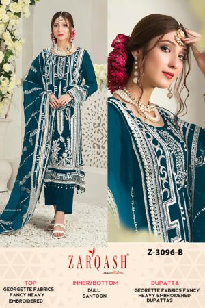 ZARQASH Z 3096 B PAKISTANI SUITS ONLINE INDIA