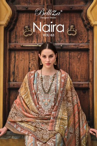 BELLIZA NAIRA VOL-63 944 COTTON PAKISTANI SUITS ONLINE SUPPLIER