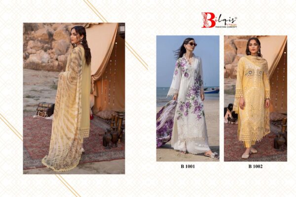 BILQIS B 1001 CAMBRIC LAWN COTTON PAKISTANI SUITS ONLINE INDIA