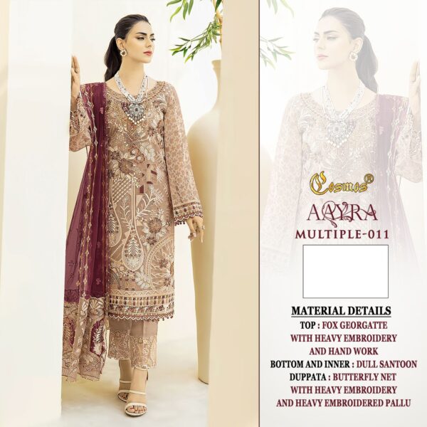 COSMOS AAYRA MULTIPLE-011 PAKISTANI SUITS AT BEST PRICE