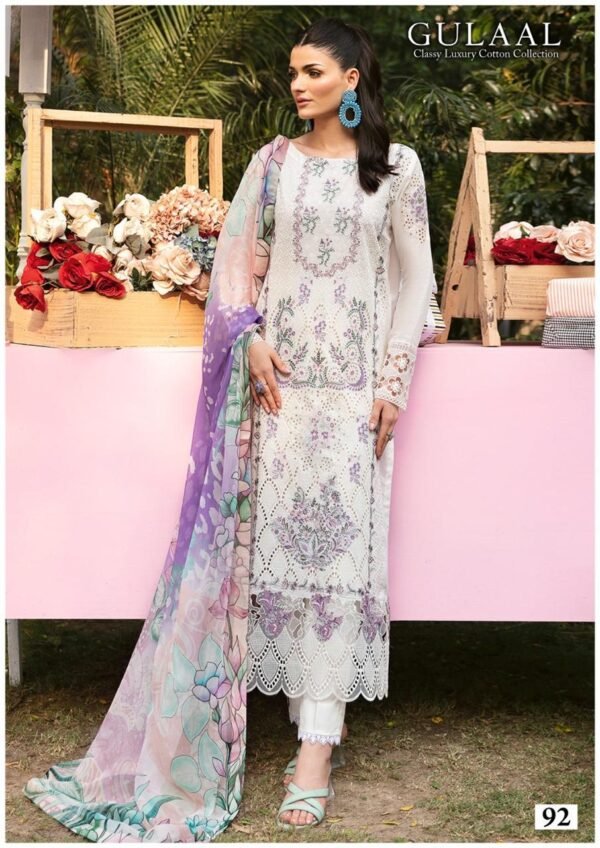 GULAAL VOL-10 91 TO 100 COTTON PAKISTANI SUITS LATEST DESIGN 2024 - Image 19