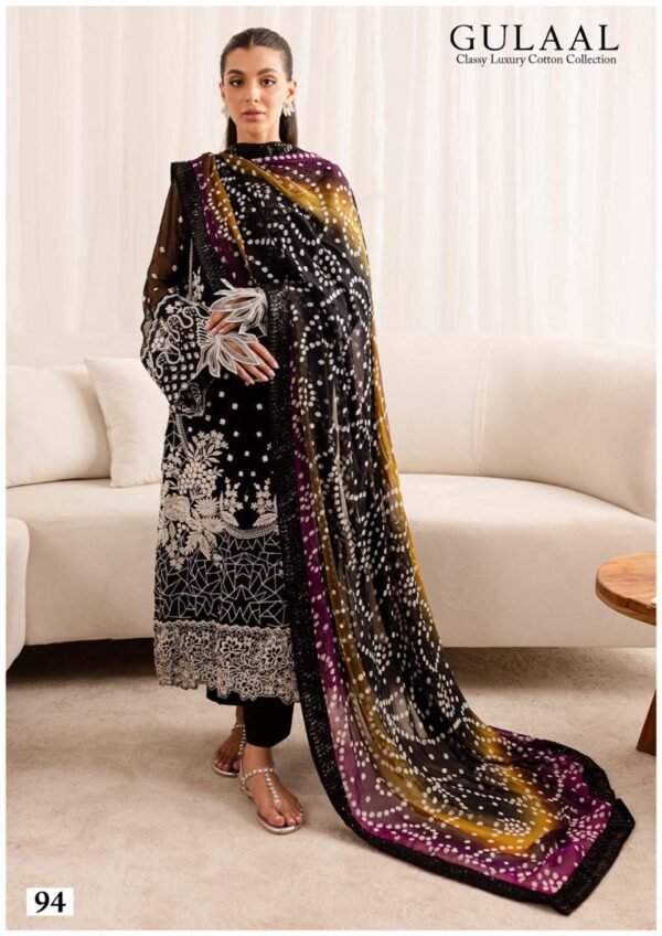 GULAAL VOL-10 91 TO 100 COTTON PAKISTANI SUITS LATEST DESIGN 2024 - Image 15