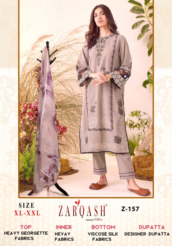 ZARQASH Z 157 READYMADE PAKISTANI KURTI ONLINE SUPPLIER