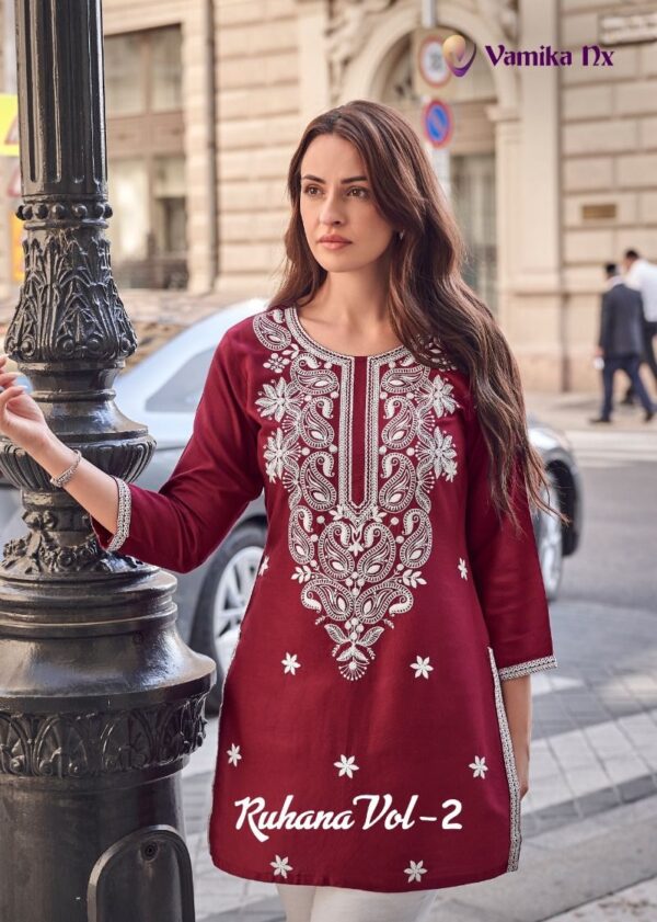 VAMIKA RUHANA Vol-2 PREMIUM COLLECTION KURTI WHOLESALE