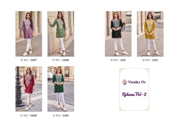 VAMIKA RUHANA Vol-2 PREMIUM COLLECTION KURTI WHOLESALE