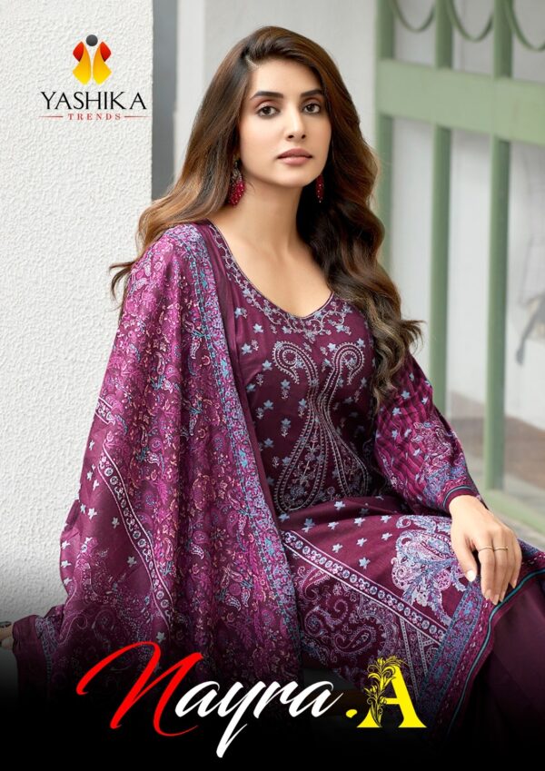 YASHIKA TRENDS NAYRA. A COTTON PRINTED PAKISTANI SALWAR SUITS