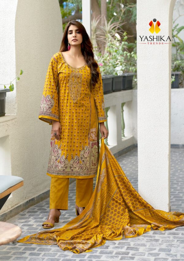 YASHIKA TRENDS NAYRA. A COTTON PRINTED PAKISTANI SALWAR SUITS